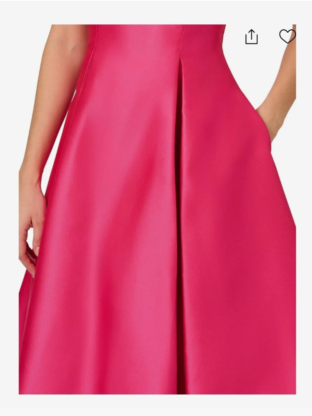 Pink Adrianna Papell Sleeveless Fit And Flare Midi Dress Size 12 - Picture 4 of 5